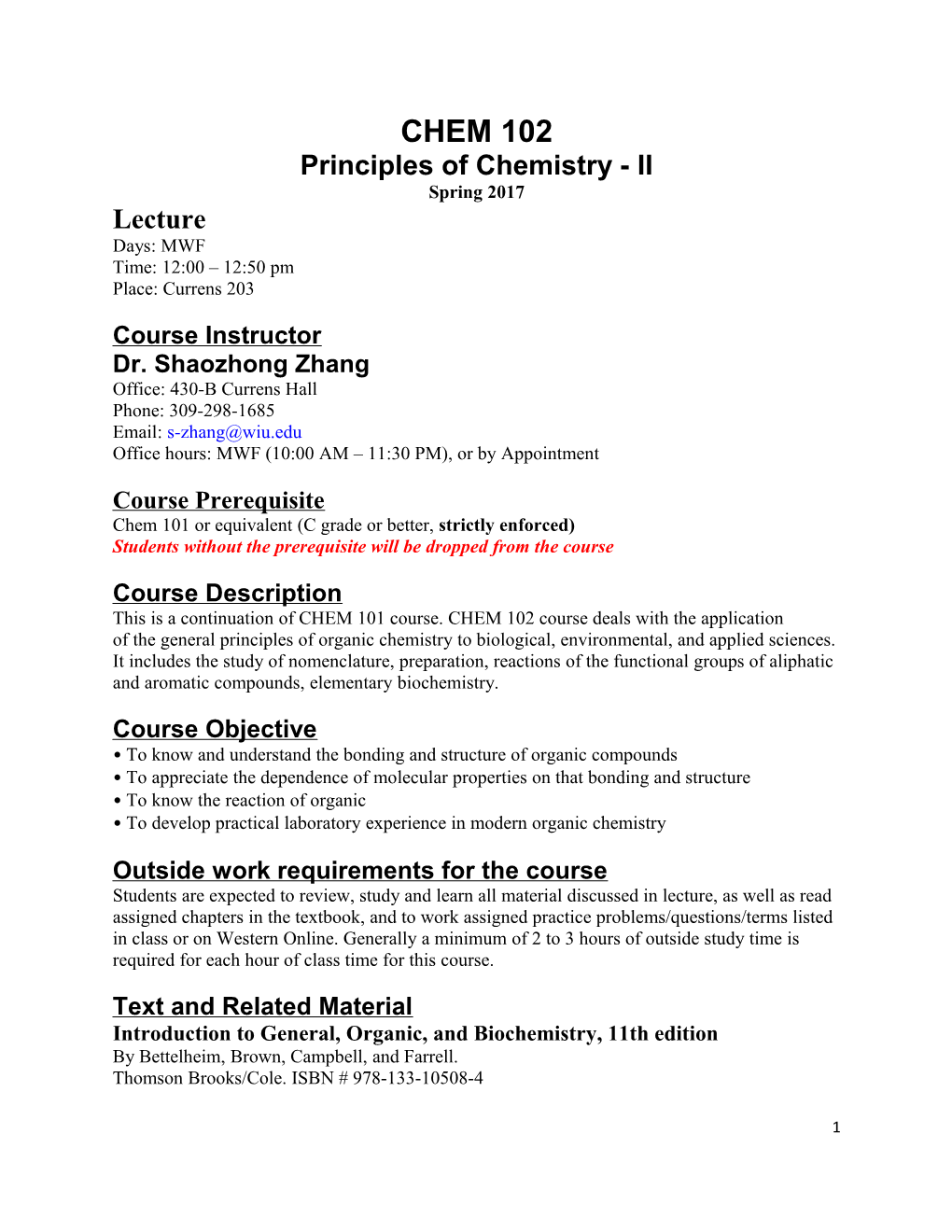 Principles of Chemistry - II