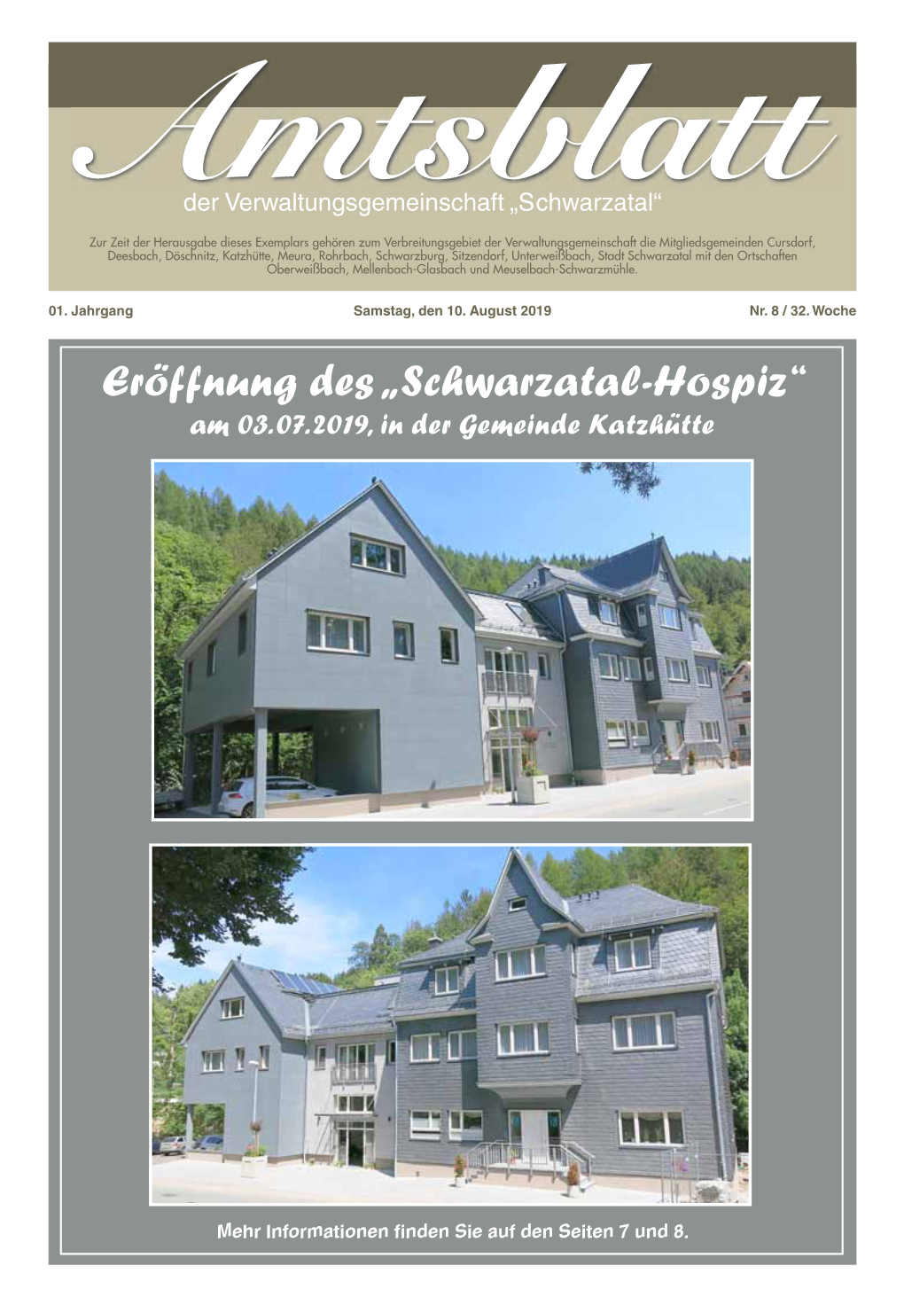 Schwarzatal-Hospiz“ Am 03.07.2019, in Der Gemeinde Katzhütte