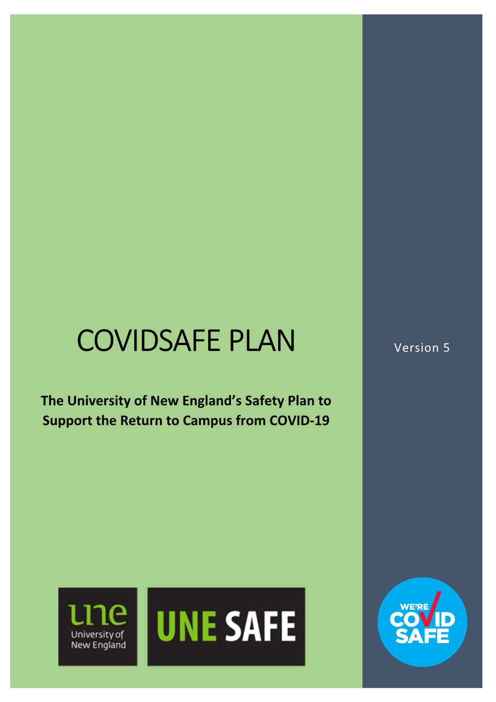 COVIDSAFE PLAN Version 5