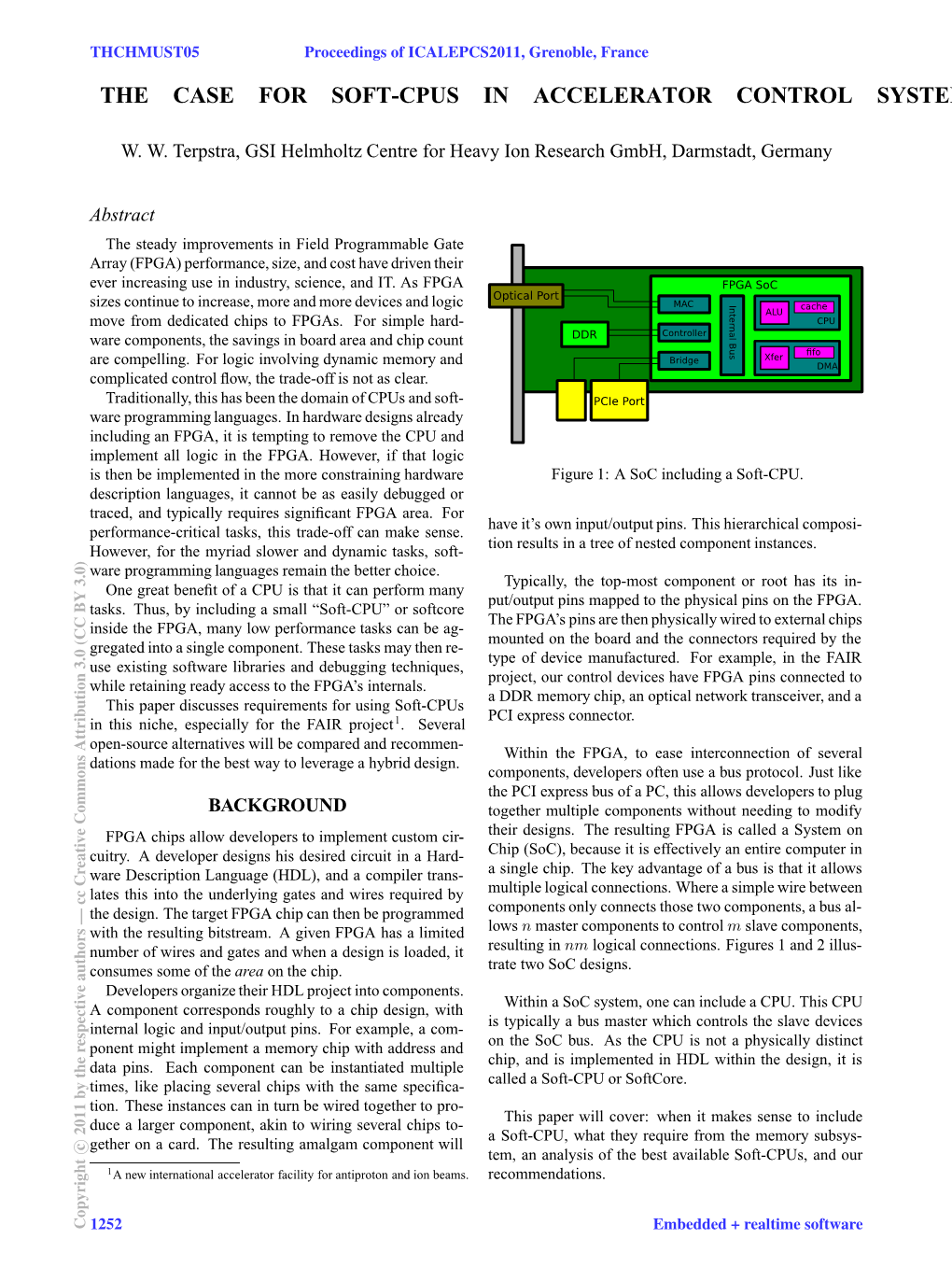 The Case for Soft-Cpus in Accelerator Control Systems