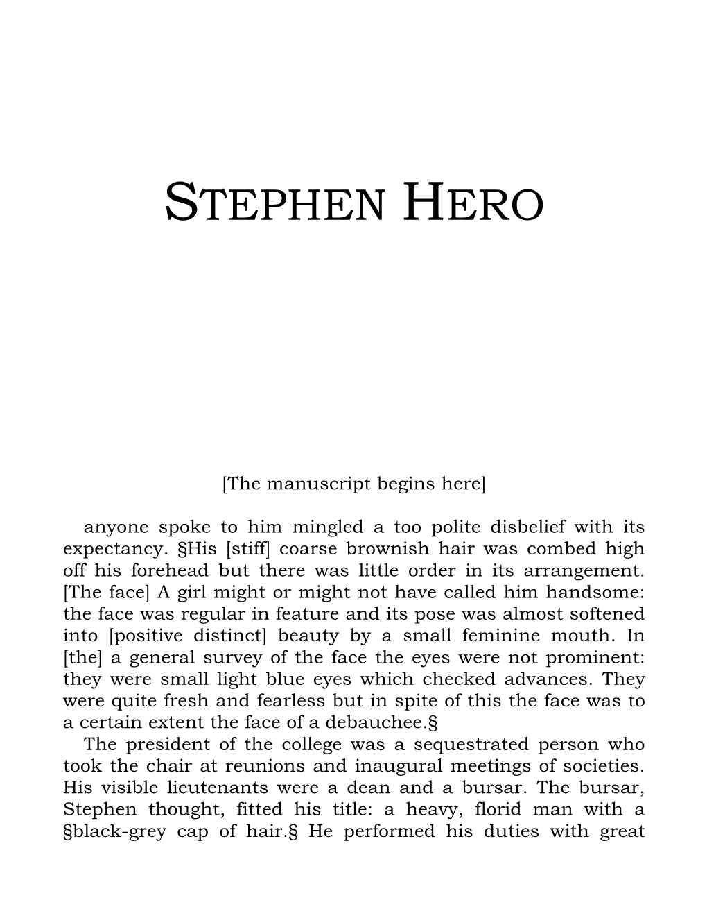 Stephen Hero