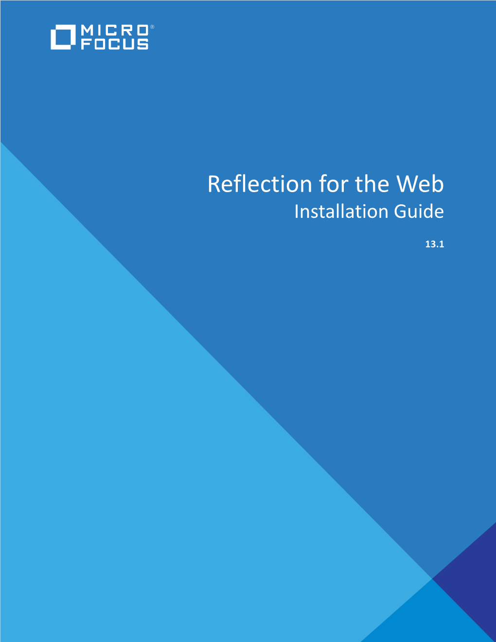 Reflection for the Web Installation Guide