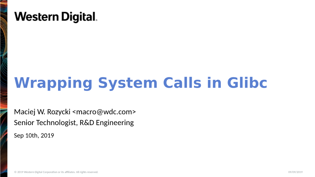 Wrapping System Calls in Glibc