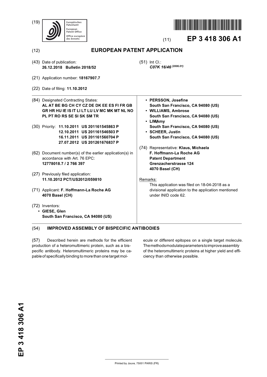 Improved Assembly of Bispecific Antibodies