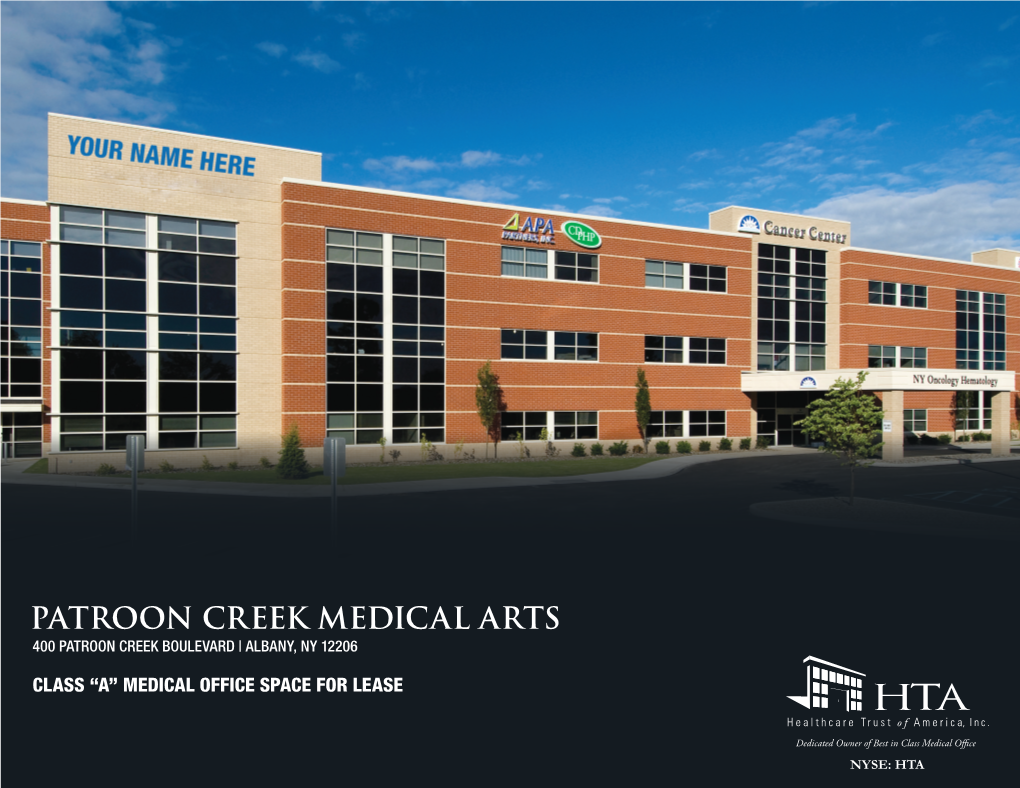 View Patroon Creek Medical Arts Listing Brochure