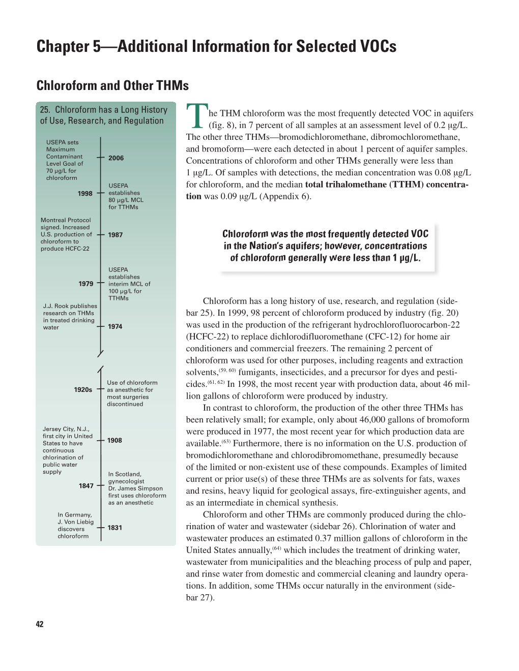 Chapter 5—Additional Information for Selected Vocs Chloroform And