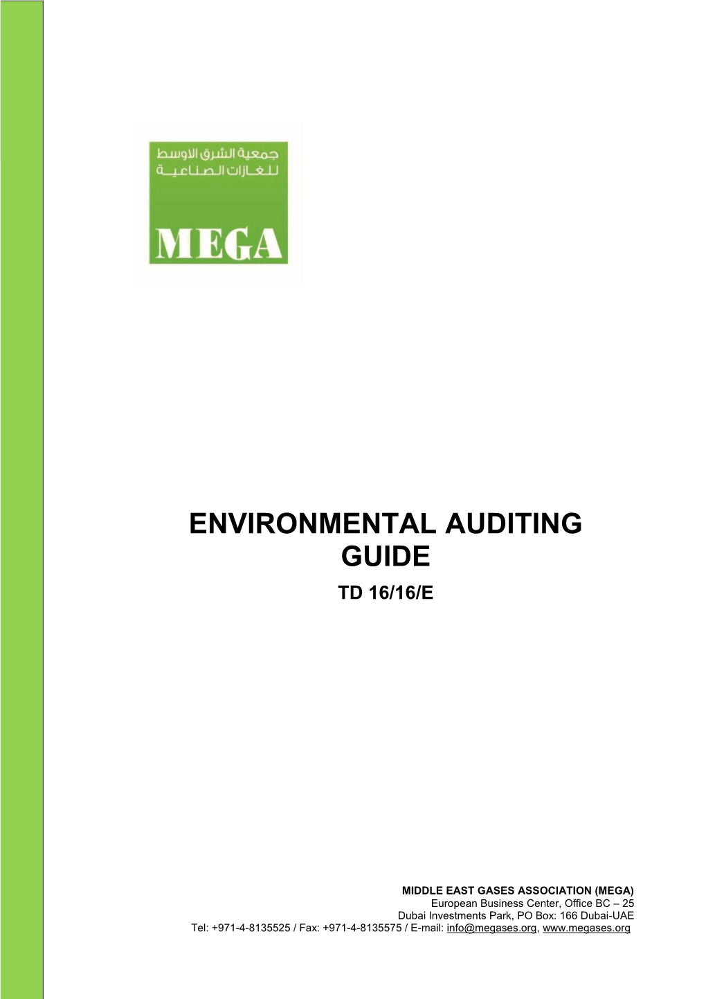 Environmental Auditing Guide Td 16/16/E