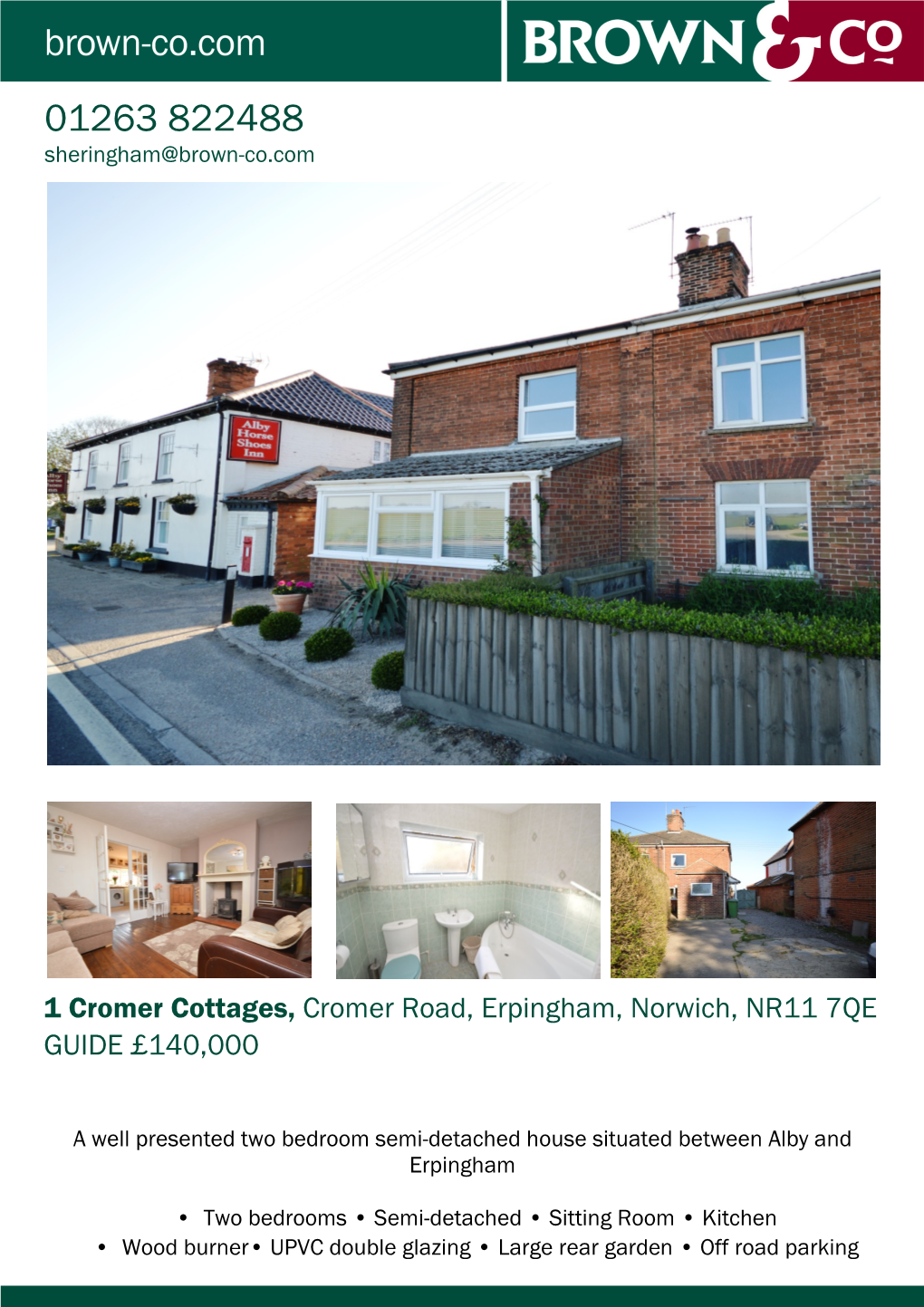 1 Cromer Cottages, Cromer Road, Erpingham, Norwich, NR11 7QE