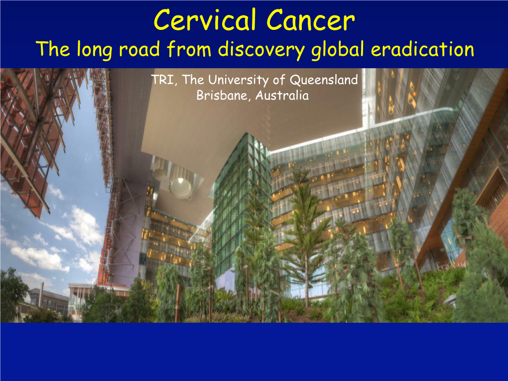 Cervical Cancer a Global Problem