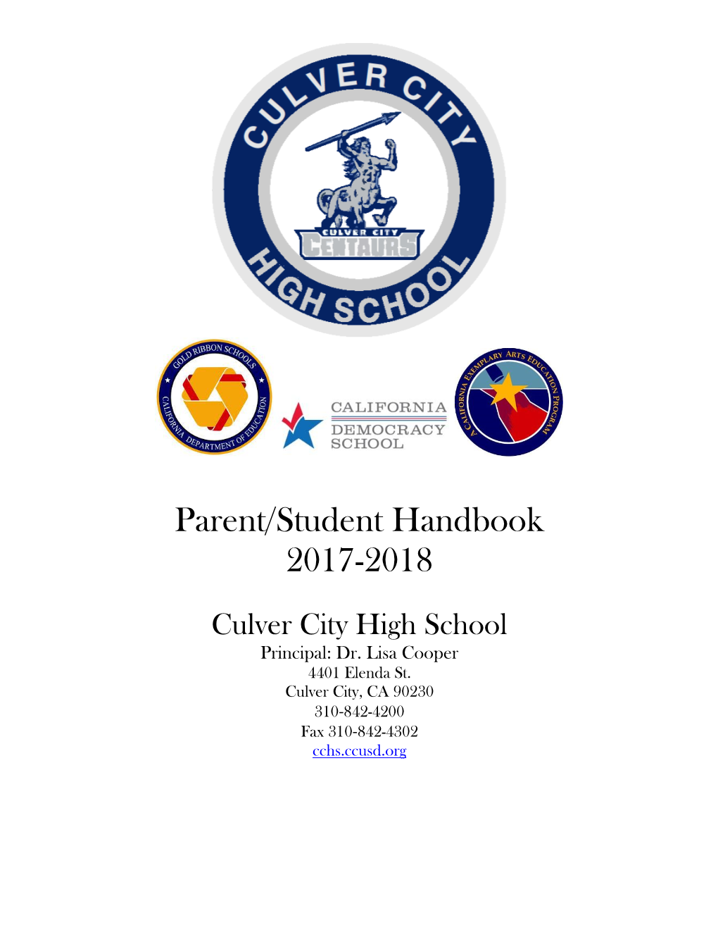 Parent/Student Handbook 2017-2018