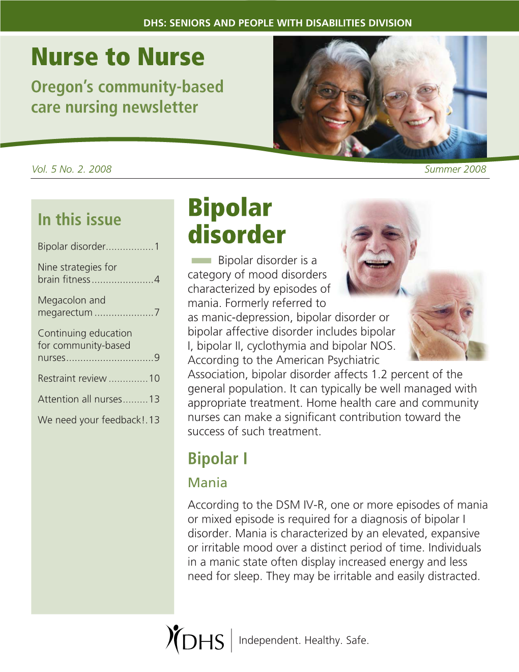 Nurse to Nurse Bipolar Disorder