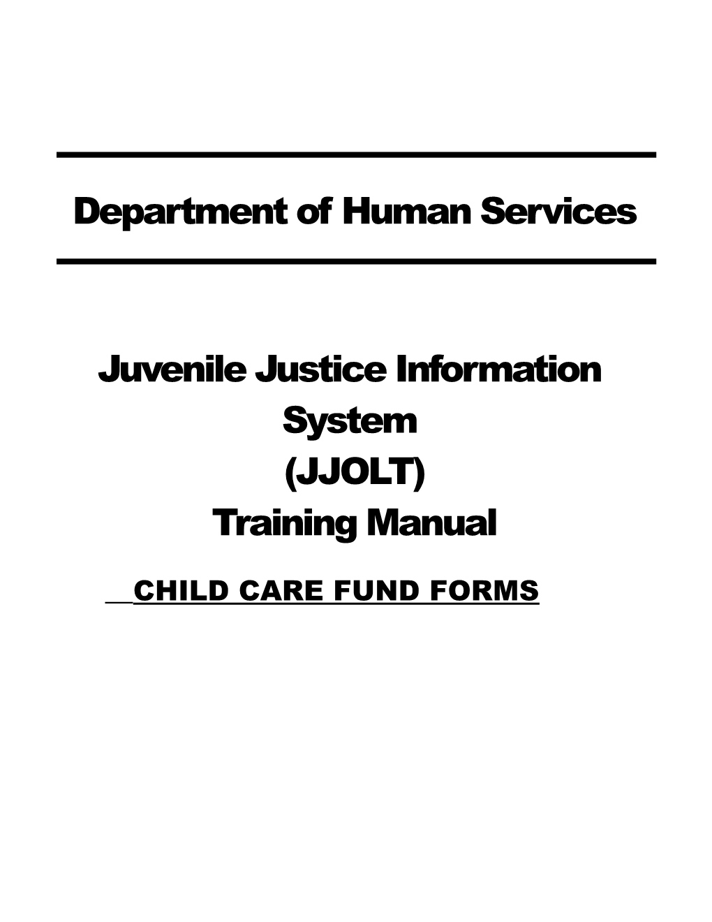 Department of Human Services s3