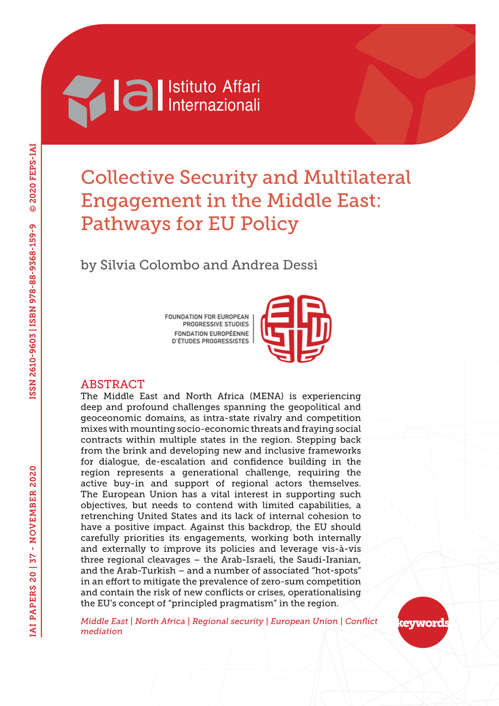 Collective Security and Multilateral Engagement in the Middle East