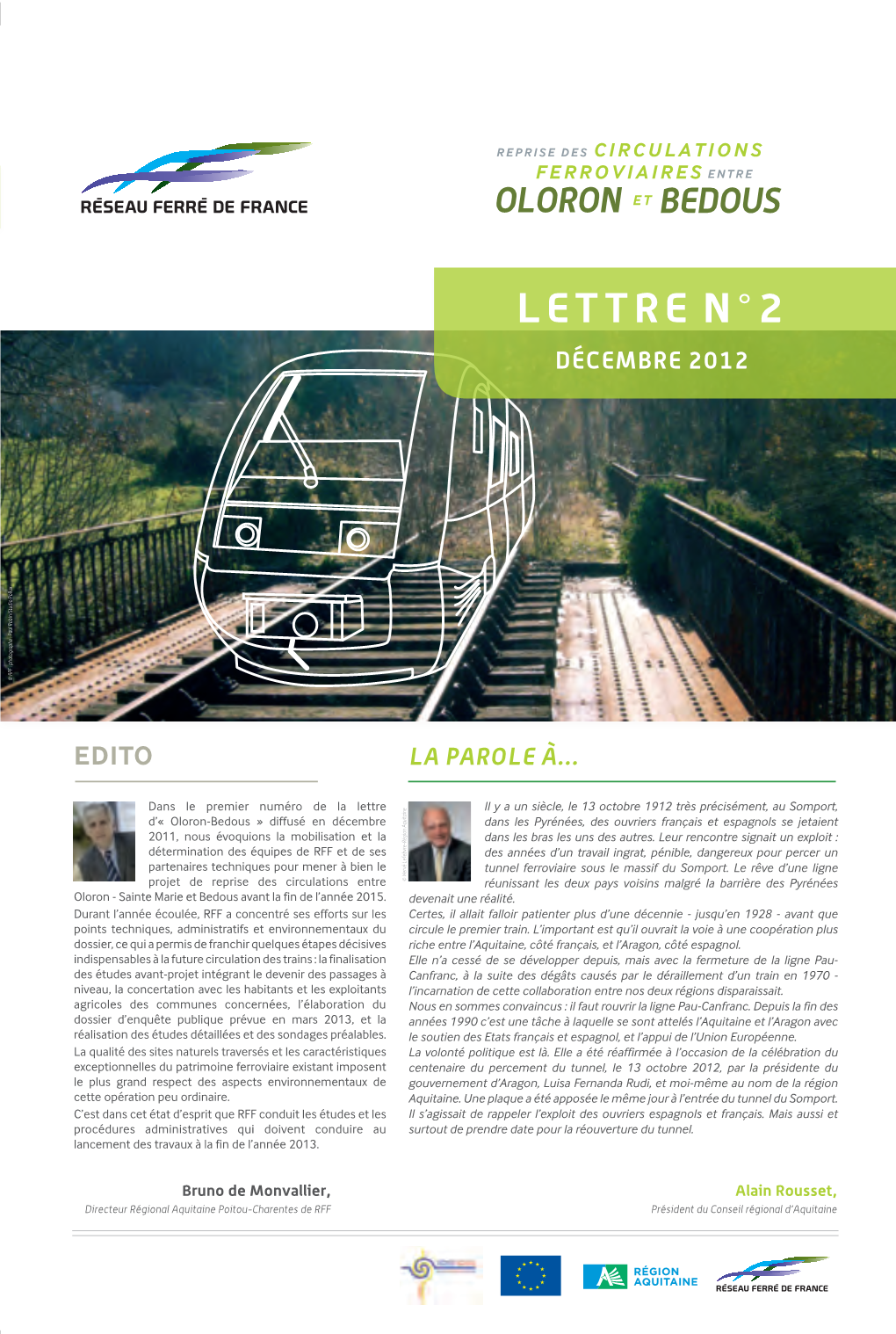 LETTRE N°2 Décembre 2012