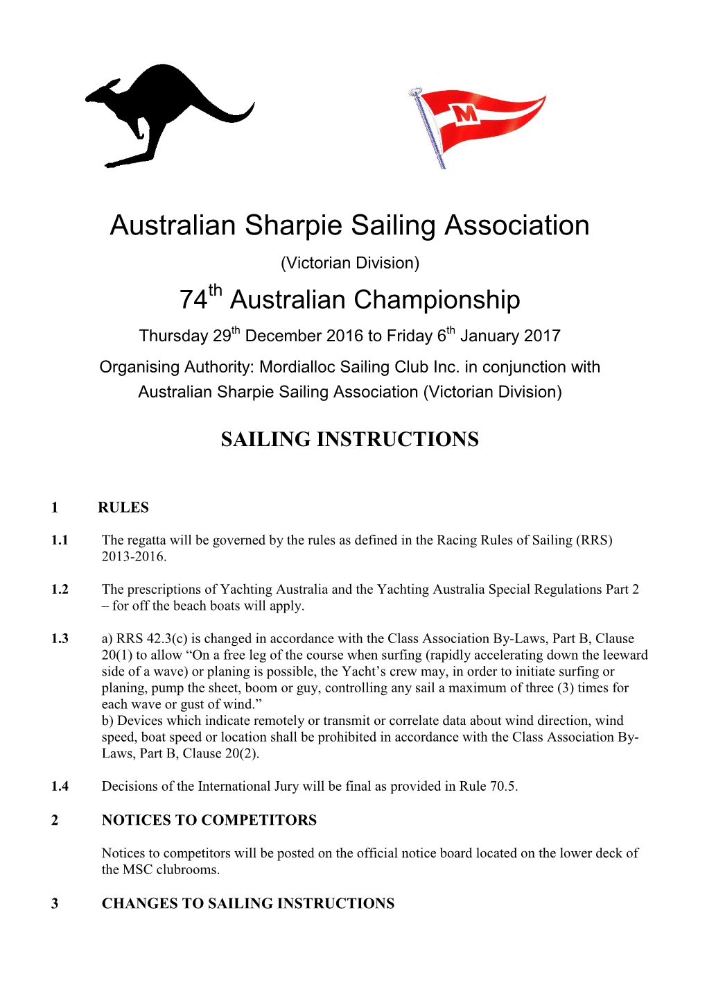 Australian Sharpie Sailing Association