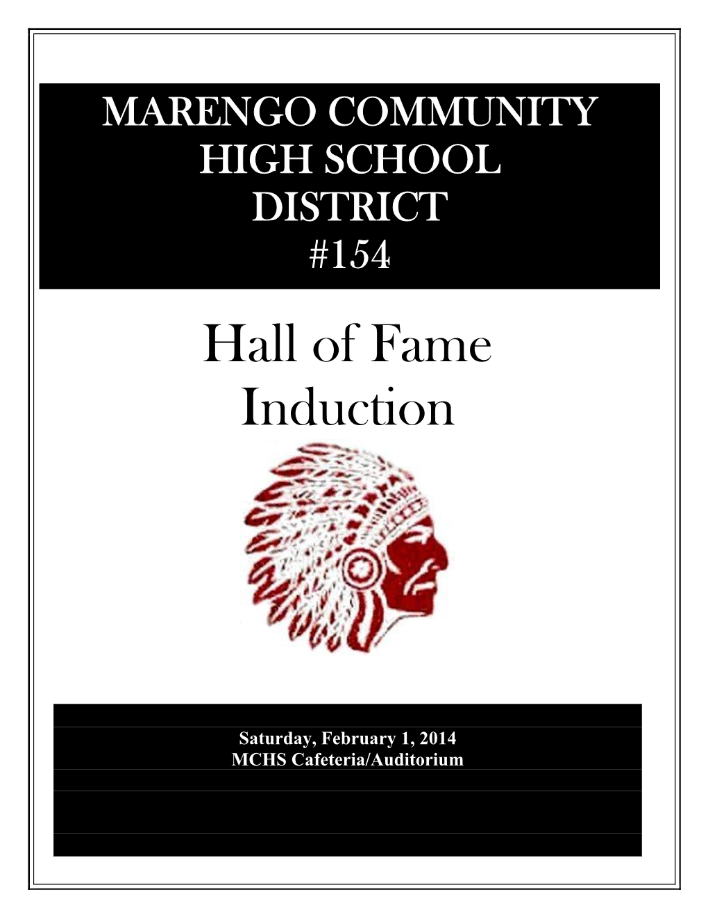 Hall of Fame Induction