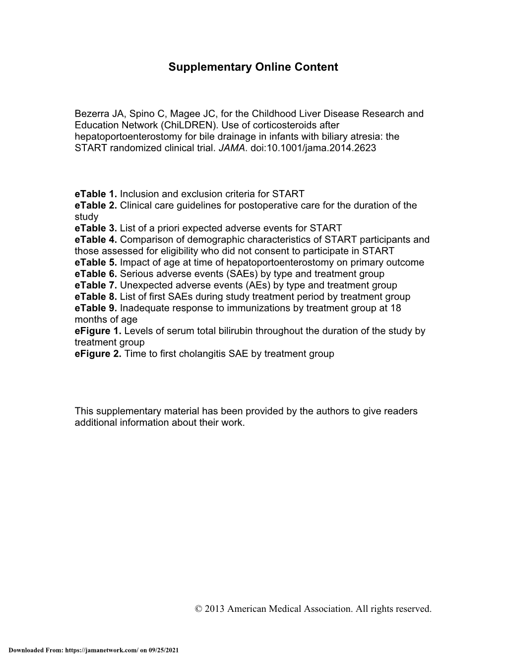 The START Randomized Clinical Trial