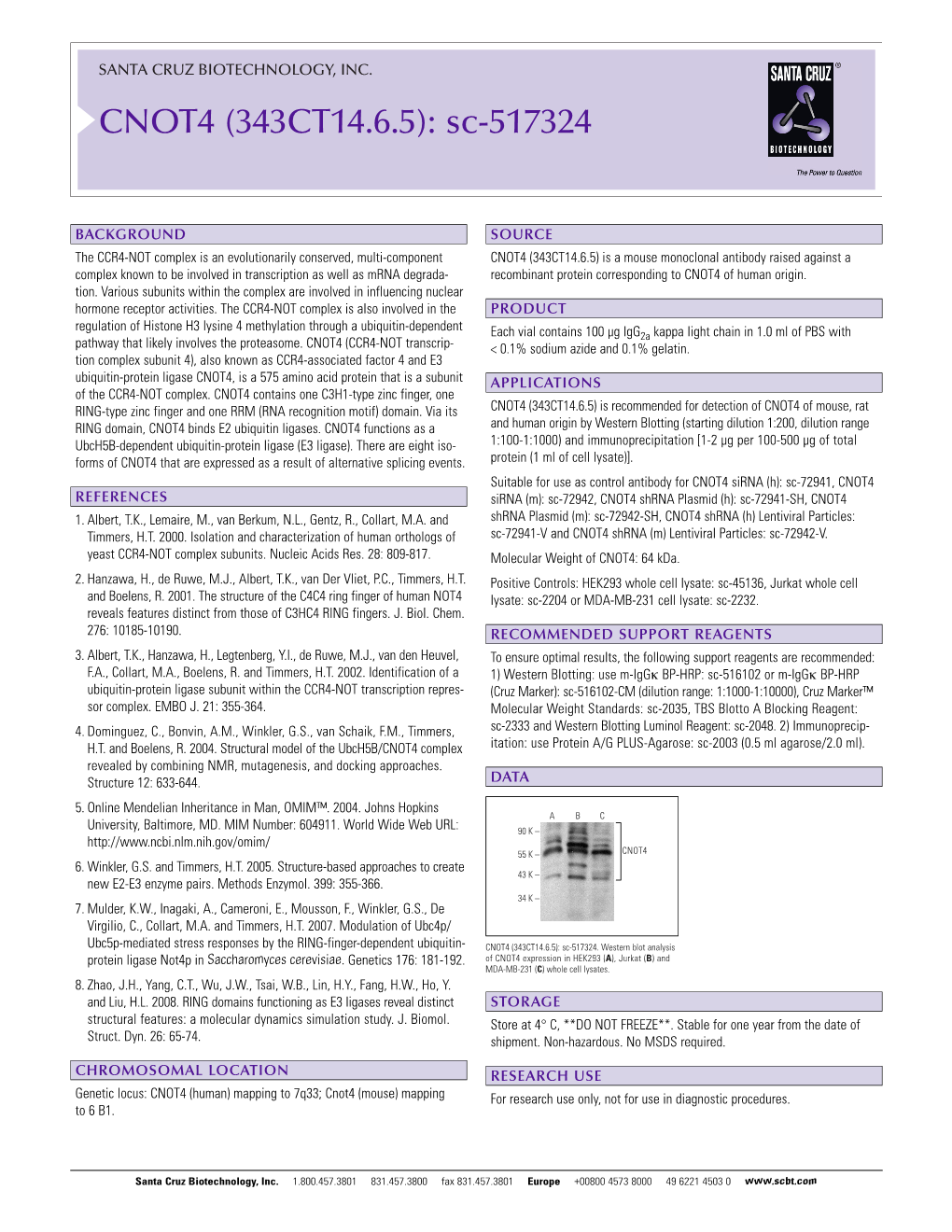 Datasheet Blank Template