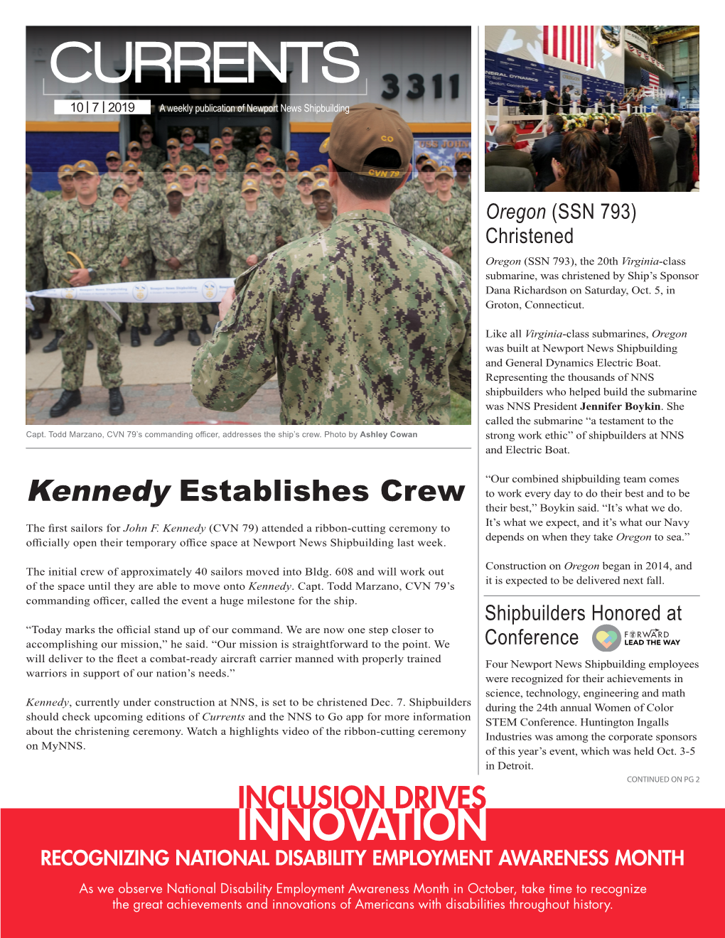 Kennedy Establishes Crew Their Best,” Boykin Said