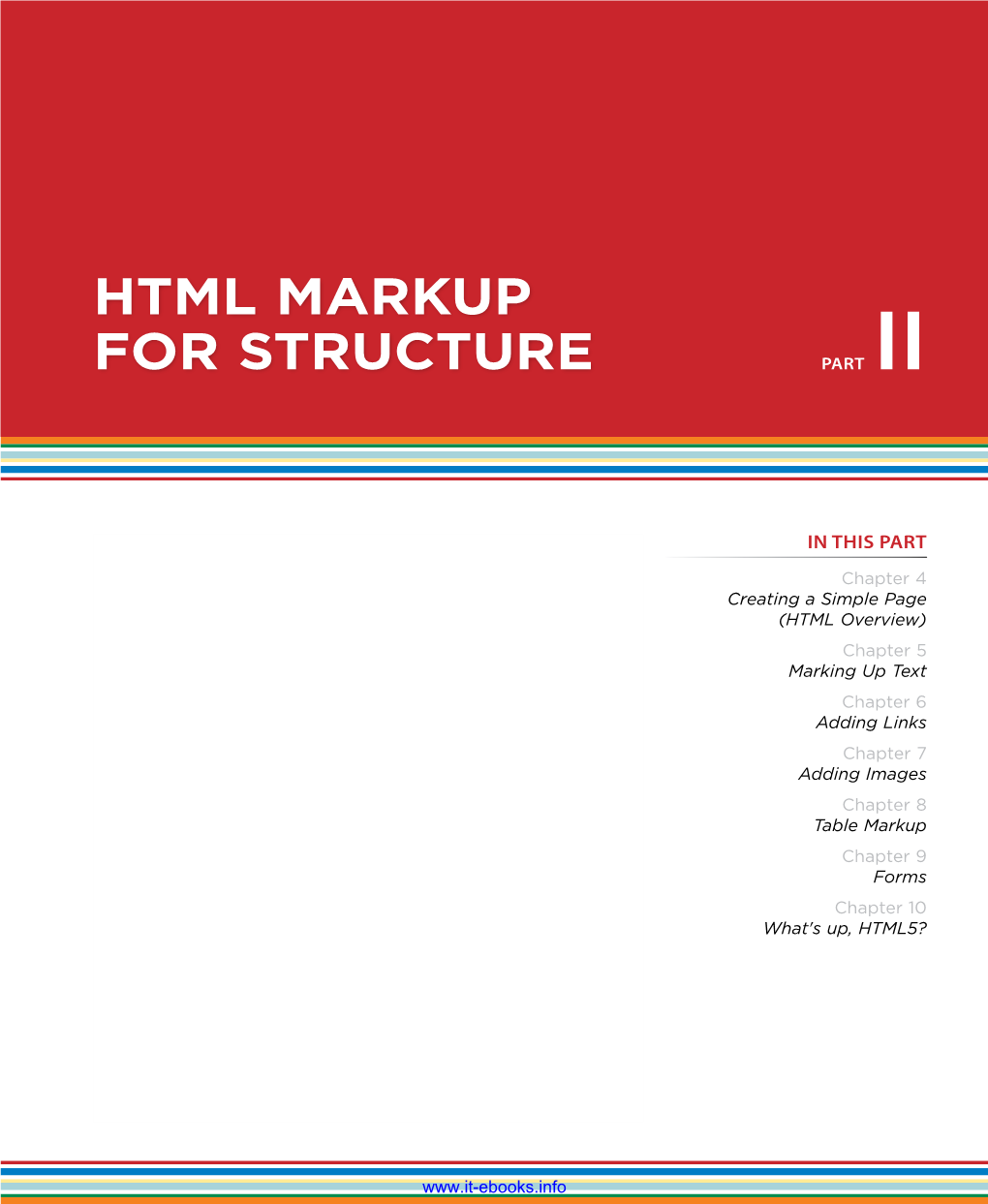 HTML Markup for Structure Part II