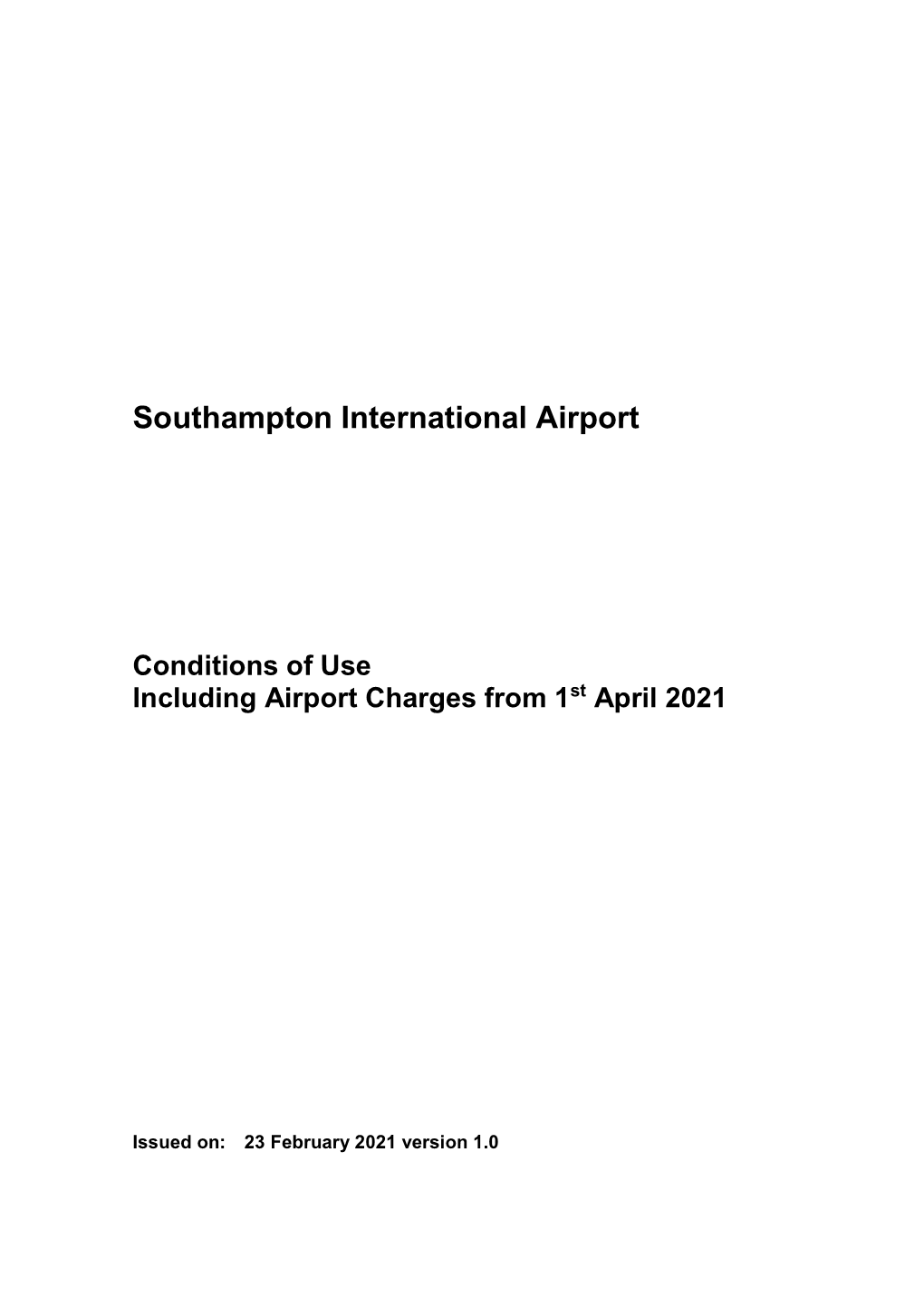 Southampton International Airport