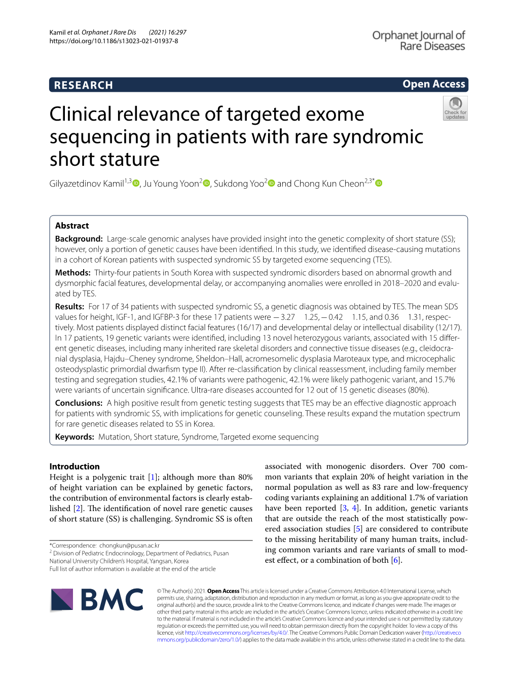 Clinical Relevance of Targeted Exome Sequencing in Patients with Rare
