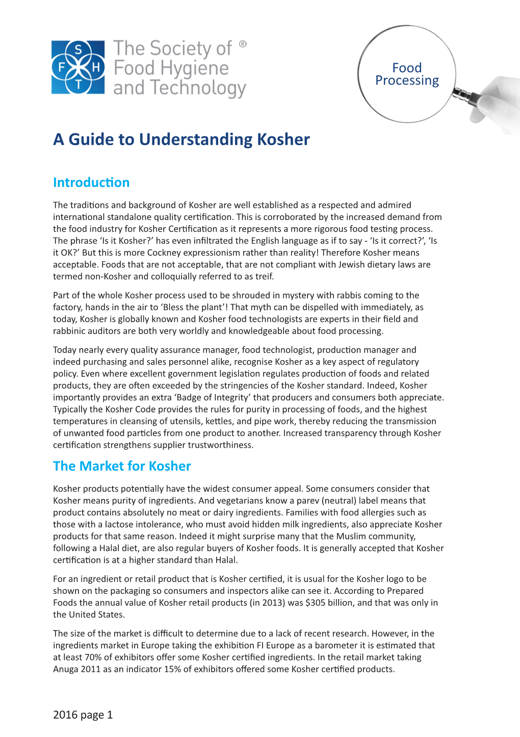 A Guide to Understanding Kosher