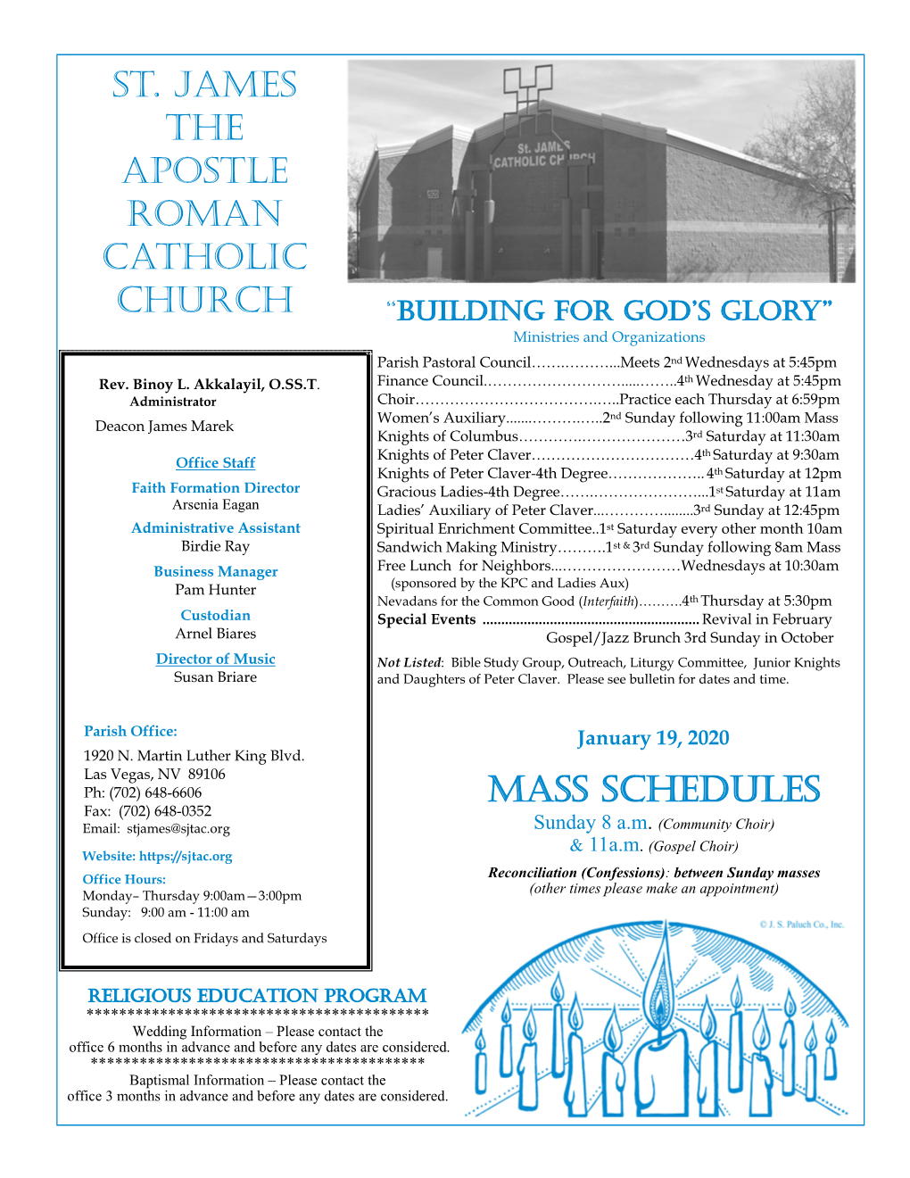 St. James the Apostle Roman Catholic Church Mass