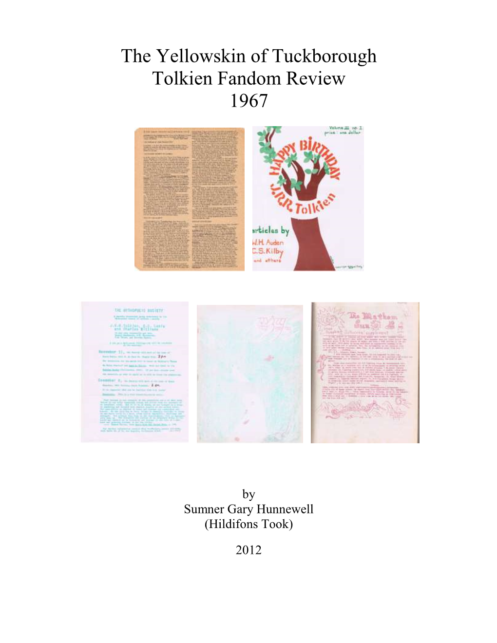 Tolkien Fandom Review 1967