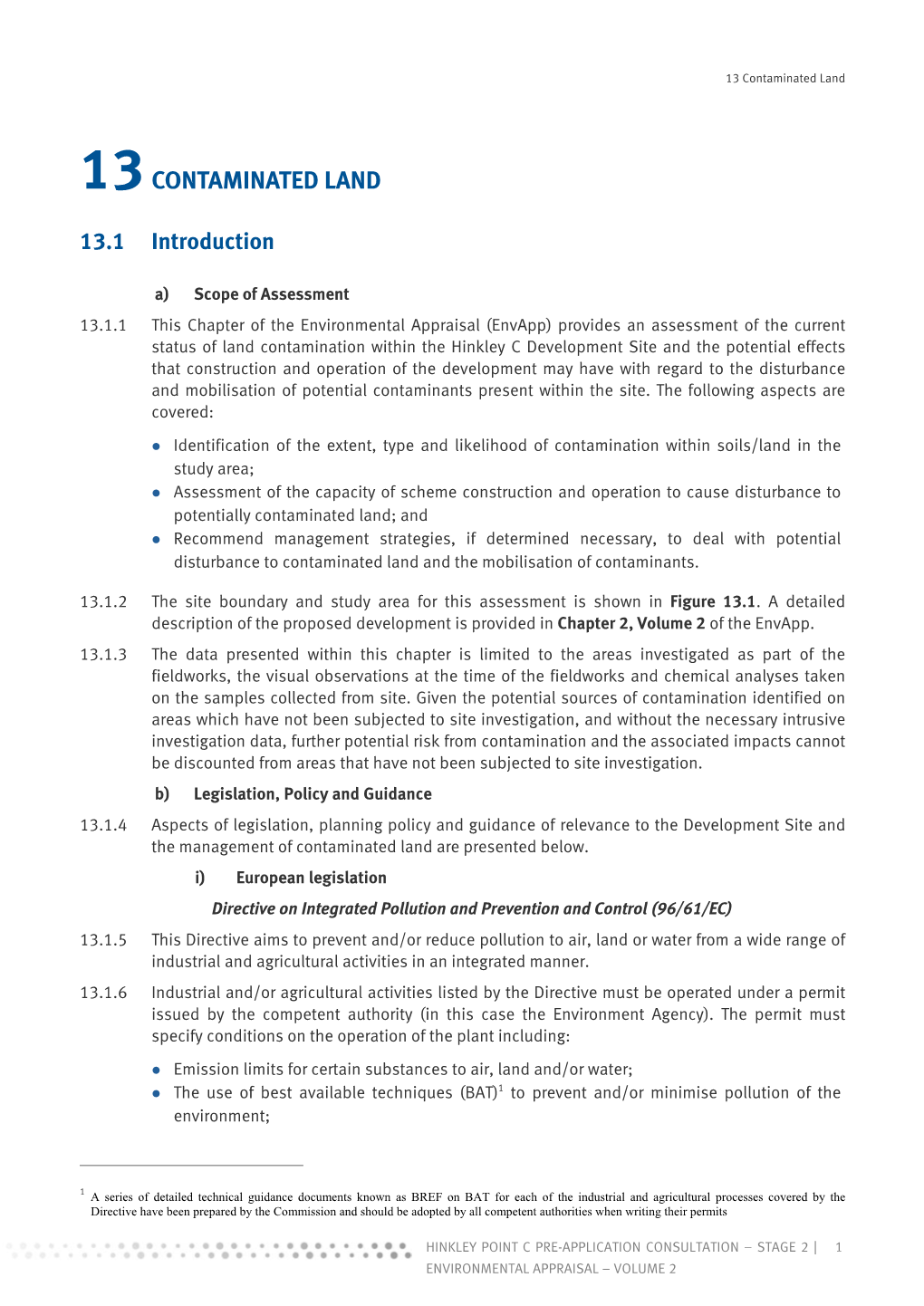 13Contaminated Land