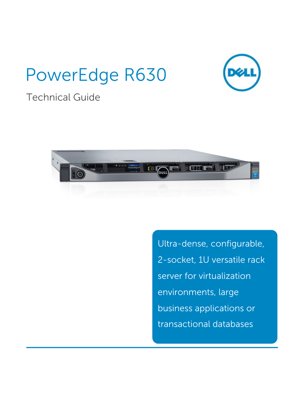 Dell Poweredge R620 Technical Guide