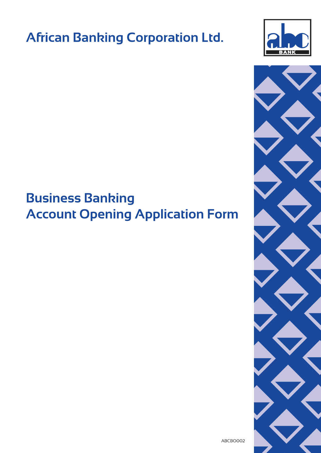 ABC Bank Corporate Account Opening Form