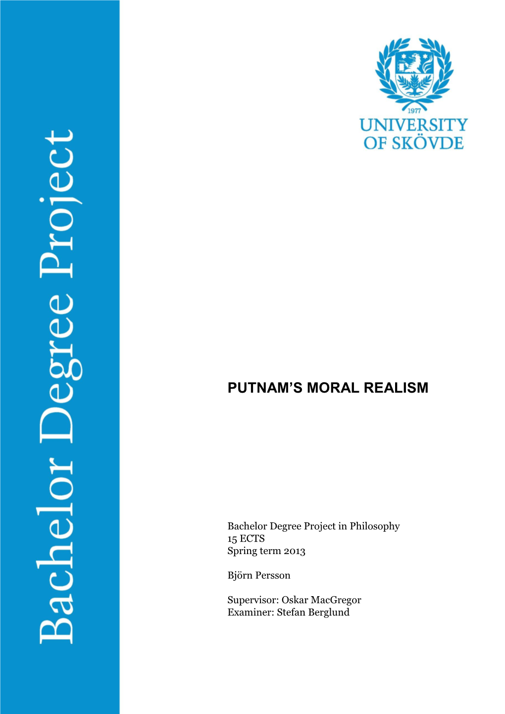 Putnam's Moral Realism