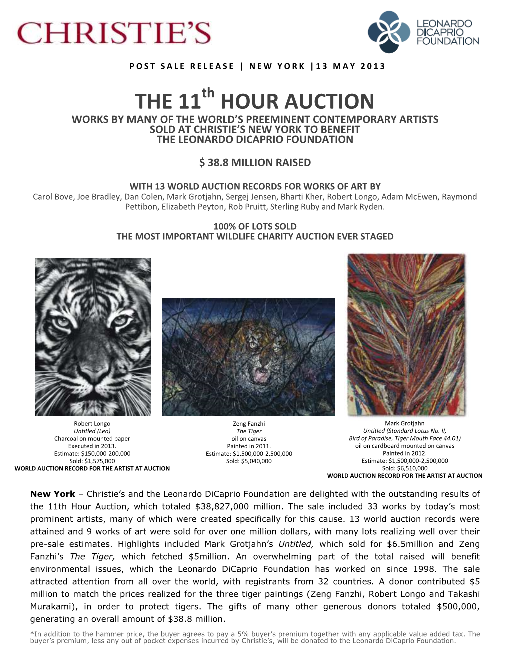 The 11 Hour Auction