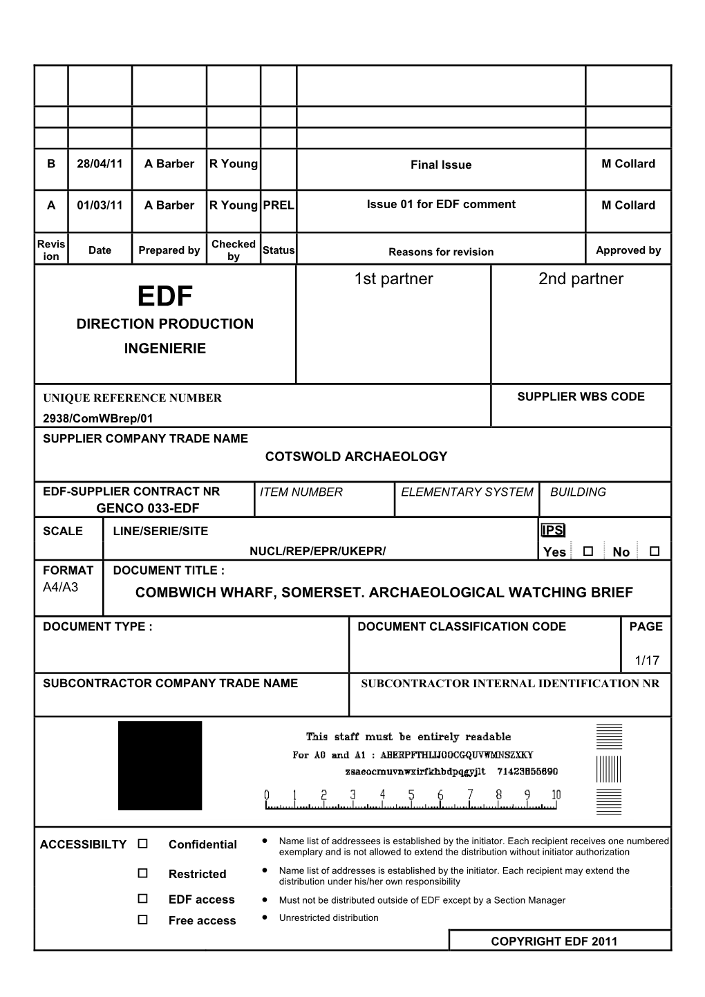 1St Partner 2Nd Partner EDF DIRECTION PRODUCTION INGENIERIE