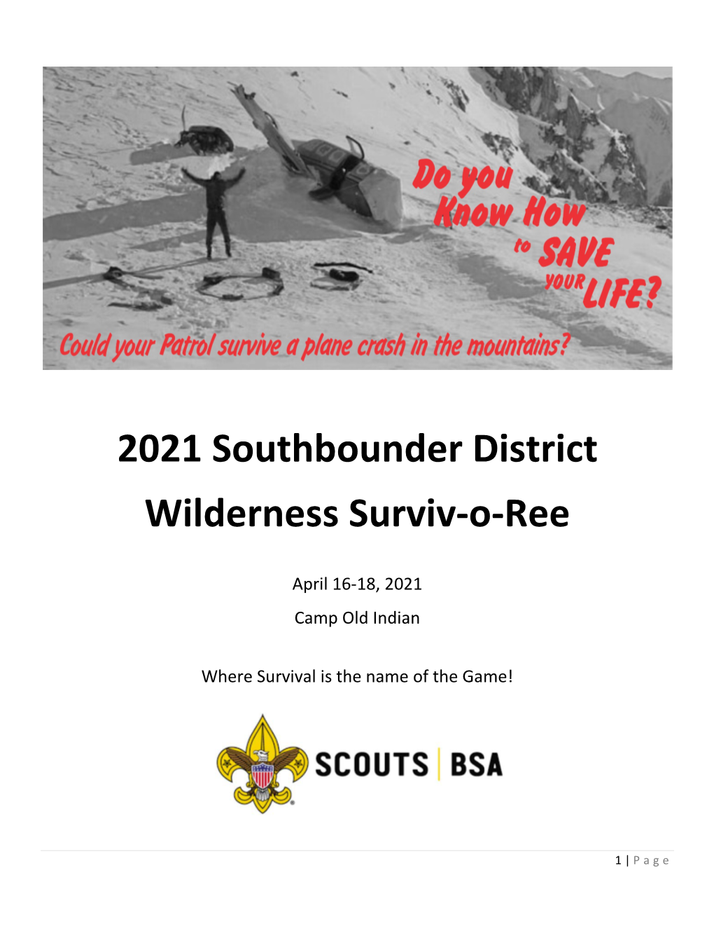 2021 Southbounder District Wilderness Surviv-O-Ree