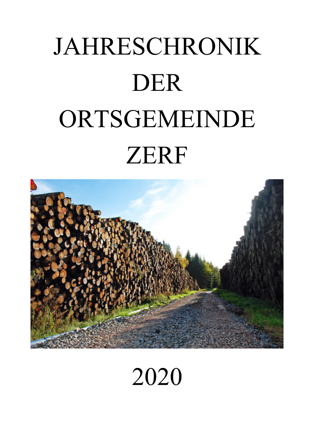 Jahreschronik Der Ortsgemeinde Zerf 2020