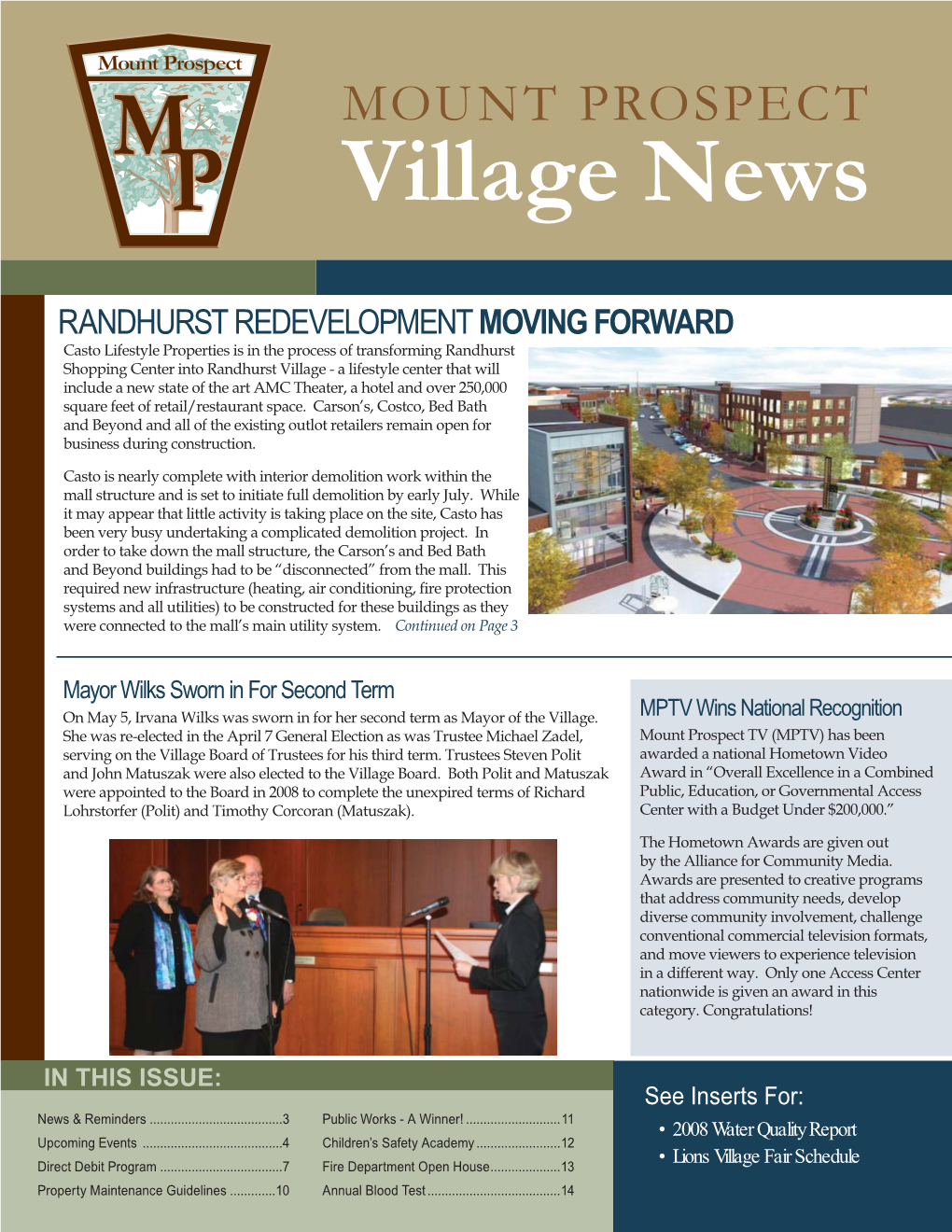 MOUNT PROSPECT Village News