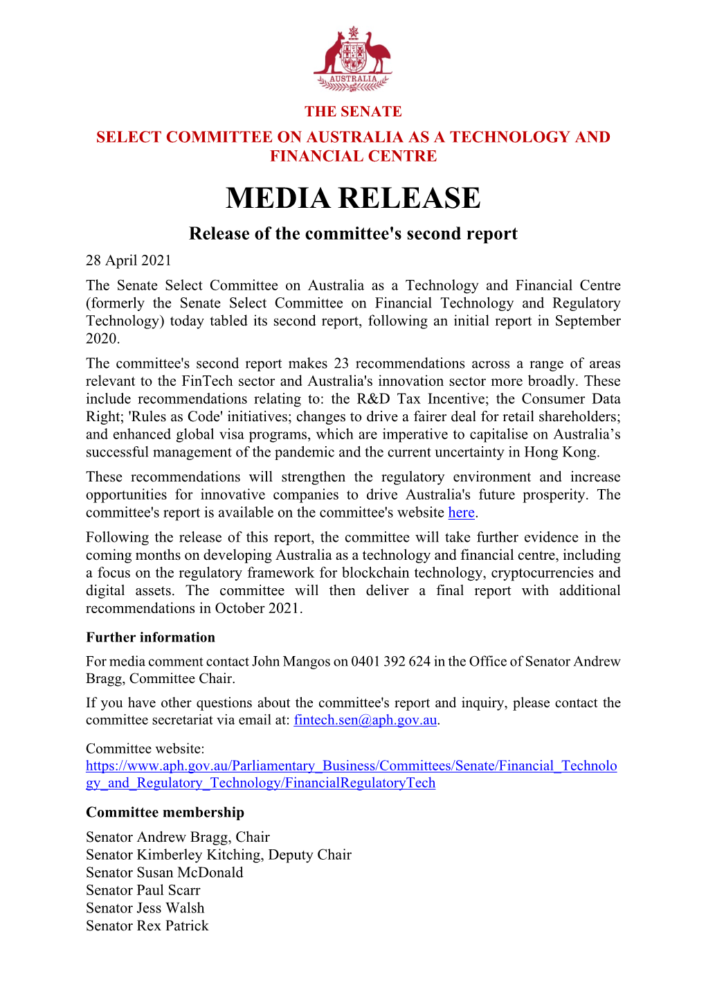 Media Release