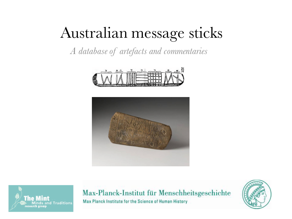 Australian Message Sticks