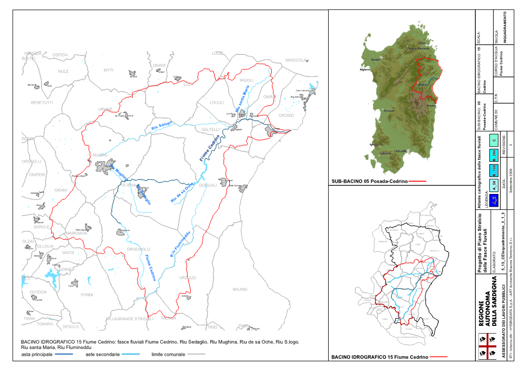 BACINO IDROGRAFICO 15 Fiume Cedrino