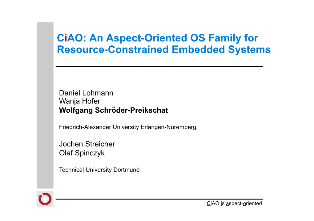 An Aspect-Oriented OS Family for Resource-Constrained Embedded Systems