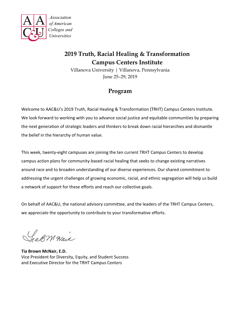 2019 Truth, Racial Healing & Transformation Campus Centers