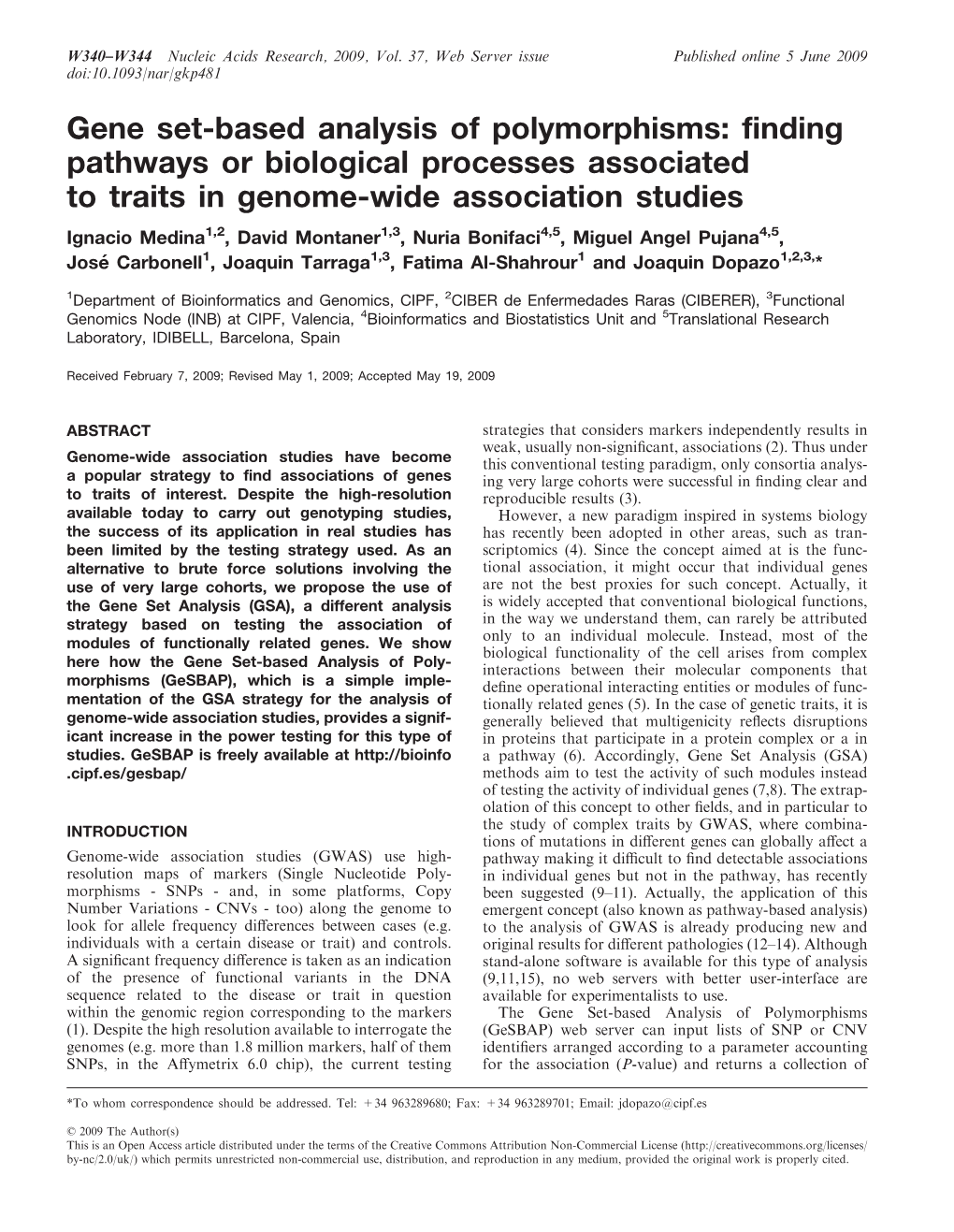 Gene Set-Based Analysis of Polymorphisms: Finding Pathways Or