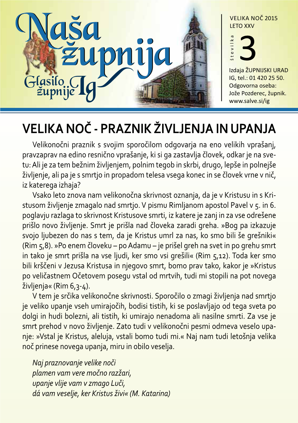 Velika Noč 2015 Leto Xxv