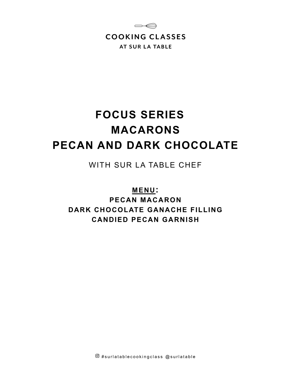 Focus Series Macarons Pecan and Dark Chocolate