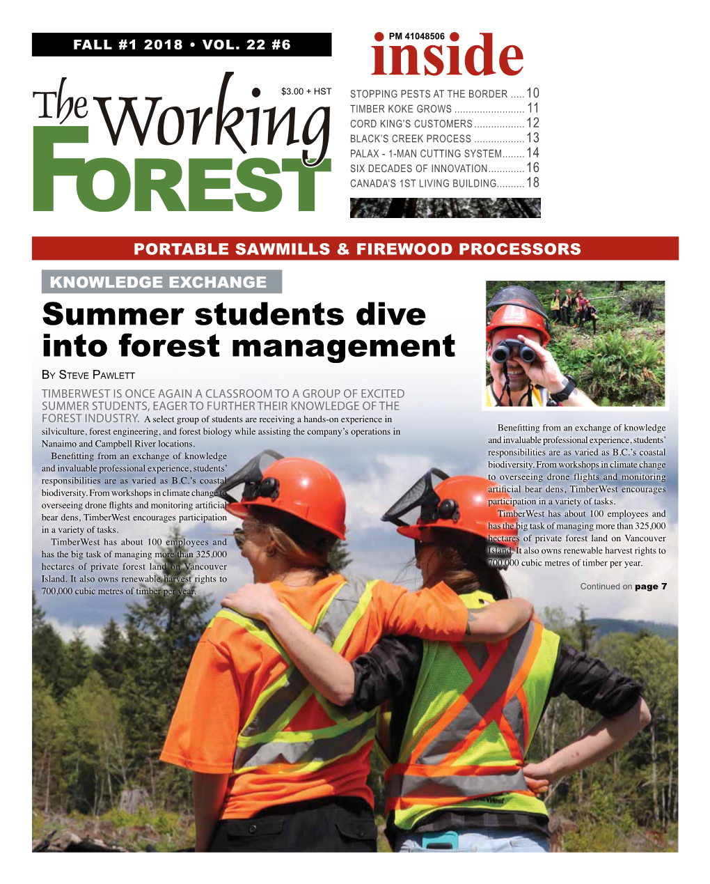 Summer Students Dive Into Forest Management