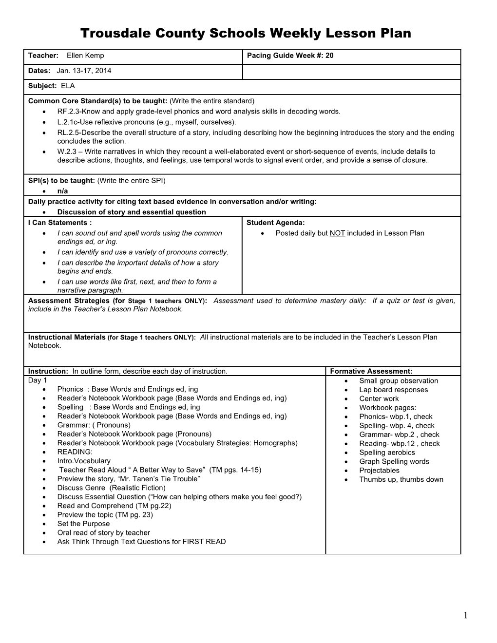 Lesson Plan Template s26