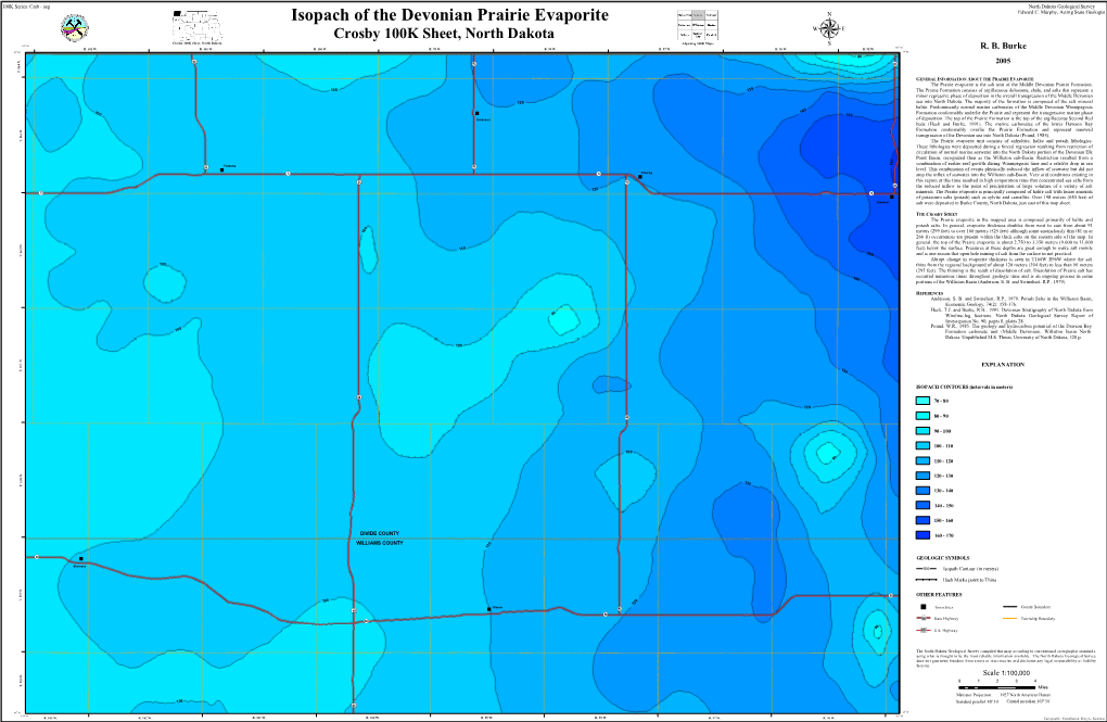 Isopach of the Devonian Prairie Evaporite Edward C