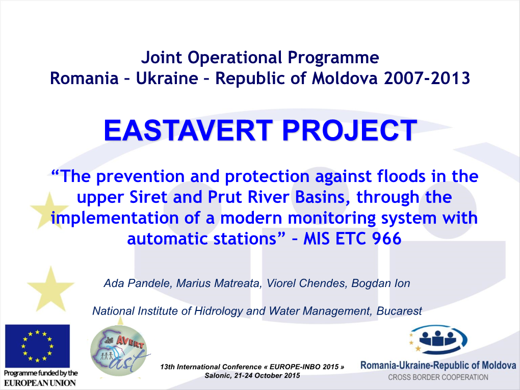 The Prevention and Protection Against Floods In